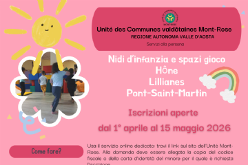 Servizi alla prima infanzia: aperte le iscrizioni!